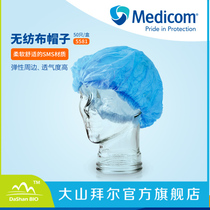 Medicom Meecon 8000-B hat disposable hat non-woven hat blue 1000 boxes