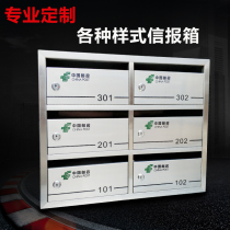 Factory custom community stainless steel letter box Intelligent letter box Villa paint letter box Letter milk box mailbox