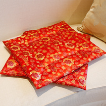 Wedding supplies red newcomer bride sitting on the mat creative worship silk satin padded wedding tea kneeling mat
