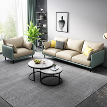 Nordic Cloth Solid Wood Art Sofa Small Family Modern Modern Minimalist Living-room Full Dress Furniture Tech Cloth Combo Sofa