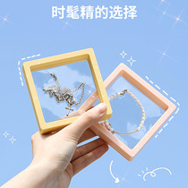 pe film storage box suspension box sealed display rack earrings bracelet jewelry jewelry box anti-oxidation text play pe film