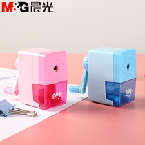 Morning light pencil sharpener hand cranked primary school students with pencil sharpener pencil sharpener pen sharpener Manual boys and girls children small portable pencil sharpener APS95672 automatic lead entry