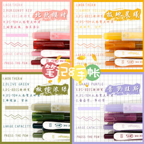 Point stone highlighter pen gel pen combination set marker pen light color department students with color hand account stroke focus