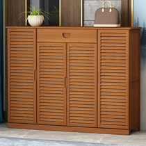 Multi-layer shoe cabinet simple home door economical space shoe rack solid wood dormitory simple modern storage