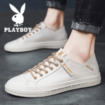 Flowers Playboy Men Shoes 2022 New Tide Summer Soft Face Genuine Leather Small White Shoes Men Casual Leather Shoes Bursting shoes