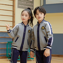 Primary school uniforms set spring and autumn sports class uniforms three sets of teachers class uniforms kindergarten uniforms autumn customization