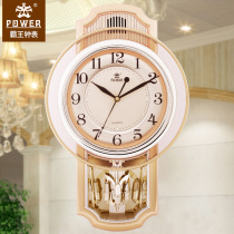 Overlord living room pendulum clock Creative wall clock Music clock Art decoration wall clock European wall clock Silent Quartz clock