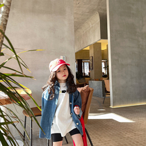 (Chick chick) Scout Girl Scout thin spring slim fit 100 hitch Casual Denim Shirt Jacket