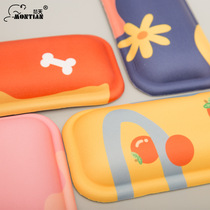 Dream sky creative keyboard hand holder mouse pad Wrist soft mat female game thickened office computer silicone hand pillow Wrist hand bracket Arm bracket Computer table keyboard pad holder prevention mouse hand