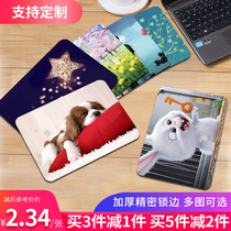  Lock edge cute girl mouse pad wrist protector custom-made computer oversized notebook game creative animation office shortcut male small student keyboard pad desk pad Gaming thickened pad