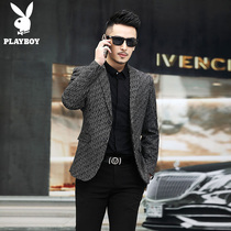 Playboy trend fashion fashion casual suit mens coat slim handsome suit autumn new style