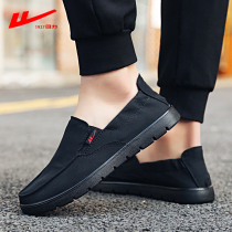 Back Force Sail Cloth Shoes Mens Shoes Summer Breathable Soft Bottom Casual Sloth Man A Foot Pedal Driving Shoes Old Beijing Cloth Shoes Man