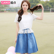 Summer girl heart junior high school girls high school students sweet Korean skinny hipster dress fairy skirt