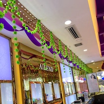 Festival to celebrate the anniversary of the Chen store decoration store jewelry shop window pendant lv teng pendant creative arranged Rattan