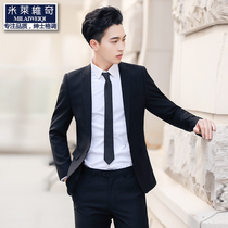 Suit suit suit mens three-piece business professional dress slim suit spring and autumn groom groom wedding dress