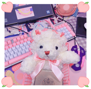 #White Lotus flower#port gold*open back hand made Girly Girl Lolita Messenger Bag Large capacity ultra-Sweet _ limited supply bhiner lolita fashion