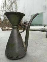 Antique miscellaneous old objects collection Nostalgic handmade tin pot teapot jug Warm jug ornaments