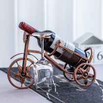 Red wine rack ornaments wine cabinet decorations wine cup holder ornaments Bar Bar Bar wine cabinet creative wine bottle holder European wine rack