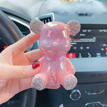 Insert Drilling Violent Bear Car Swing ladys car High-end Ornaments Goddess High-end Creative On-board Interior Female Driver