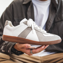 Dexun shoes mens spring and autumn trend Joker leather White shoes mens leisure Super fire retro Forrest shoes mens shoes