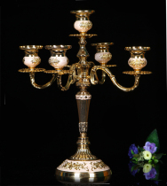 Gaga Ruier European metal alloy Candlestick retro home furnishings romantic wedding candlelight dinner candle holder