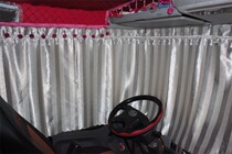 Jiefang j6p curtain new old cab car interior decoration truck supplies rear window shade truck curtain