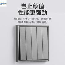 Home 86 Living Room 5 open open monolith light bath switch wall dark 5 platinum gray panel