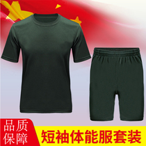 Physical training suit 3543 Summer for training short sleeves Breathable Shorts Speed Dry round collar Army meme T-shirt for men