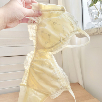 Little Xiao Yuli ~ Japanese girl underwear girl large chest small steel lady lace pure lace bra