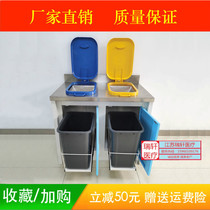 Hospital nurse color steel plate cabinet classification trash can disposal room trash can cabinet Hospital ward dirt disposal table