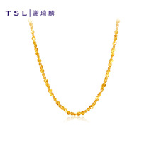 TSL Xie Ruilin Gold Necklace Simple plain plain gold necklace neck trim YJ881