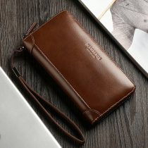 Wallet mens length models genuine leather 2019 new youth zipped leather wallet multifunction cow leather money clip mens handbags handbags