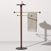 Modern bathroom floor type mobile marble wool towel rack toilet bracket light lavish minimalist with wind woody bath towels