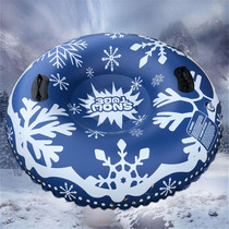 Ski circle thickened wear-resistant ski tire children adult inflatable snowboard double handle outdoor play snow gear snow ring