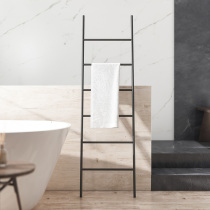 Nordic Towel Rack Minimalist Bedroom Iron Art Leaning Against Wall Cloths Hood Stand Type Ladder-Shaped Clothes Containing Rack Hung Hanger