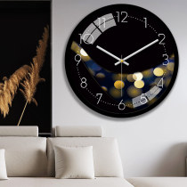Watch wall clock Light luxury fashion Simple hanging watch Living room household bedroom Creative modern quartz clock Wall hanging atmospheric clock