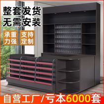 Supermarket smoke and wine cabinet cashier combination Convenience store cashier Bar counter Smoke display cabinet Wine cabinet Simple and modern