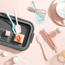 Dormitory silicone shovel small baby supplementary food special baking scraper stir-fry spoon non-stick pan shovel kitchen utensils set