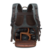 CORESS Waterproof Canvas Multifunction Shoulder Digital Camera Bag DSLR Nikon Canon Retro Photography Back
