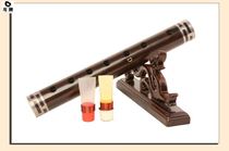 Ethnic musical instruments beginner Ebony tube professional tearing tear tube playing stuffy Big F tune flute red and white things e tune