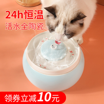 Cat water dispenser automatic constant temperature heating pet drinking water fountain circulating dog drinking water bowl