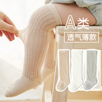 Nido bear baby stockings Summer thin cotton knee socks Newborn anti-mosquito legless baby socks