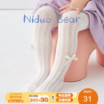 Nido Bear 2021 summer baby sock Spring Summer Girl bottom stocking children pantyhose cotton girl pantyhose