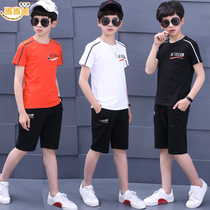 CUHK Boy Boy Summer Clothing 2022 New Boy 12 Children 13 70% Mid Pants 15 Year Sportswear Short Sleeve Suit