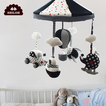 SHILOH chasing dreams around baby black and white bed Bell 0-6 months newborn music rotating plush finished toy