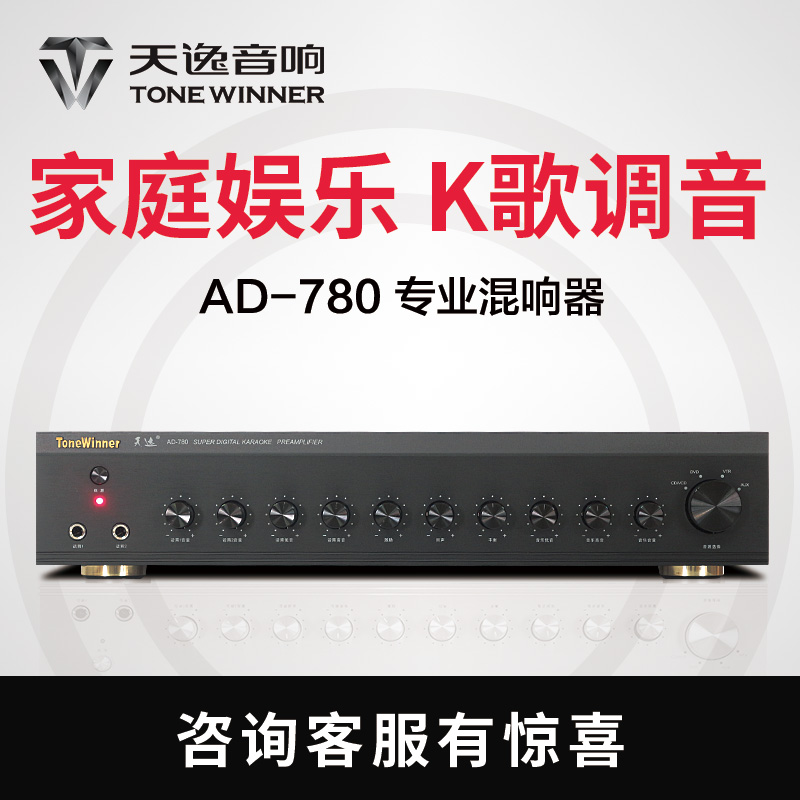 Winner/Tianyi AD-780 professional reverberator effector KTV karaoke machine can be used as front-end