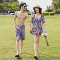 Couple 2021 new fashion fashion swimsuit one-piece fashion couple can be launched Hot Spring Water Park swimsuit