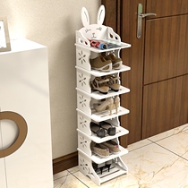Can be stacked high home door vertical single row small shoe rack simple and economical space saving shoe cabinet childrens shoe rack