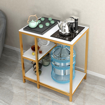Light Extravagant Modern Iron Art Tea Water Table Tea Cabinet Shelve Tea Table Side Cabinet Mobile Tea Table Domestic Mineral Water Bucket Shelf