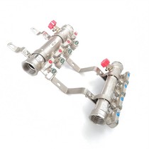 Mingshi floor heating all copper integrated water separator ground heat pipe collector one inch 4 way 5 6 road copper valve accessories